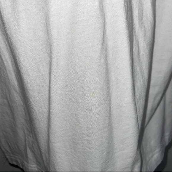 PINK Victoria’s Secret Campus Tee White Rainbow Sequin Icon Sleeve Small Women’s - Picture 5 of 13